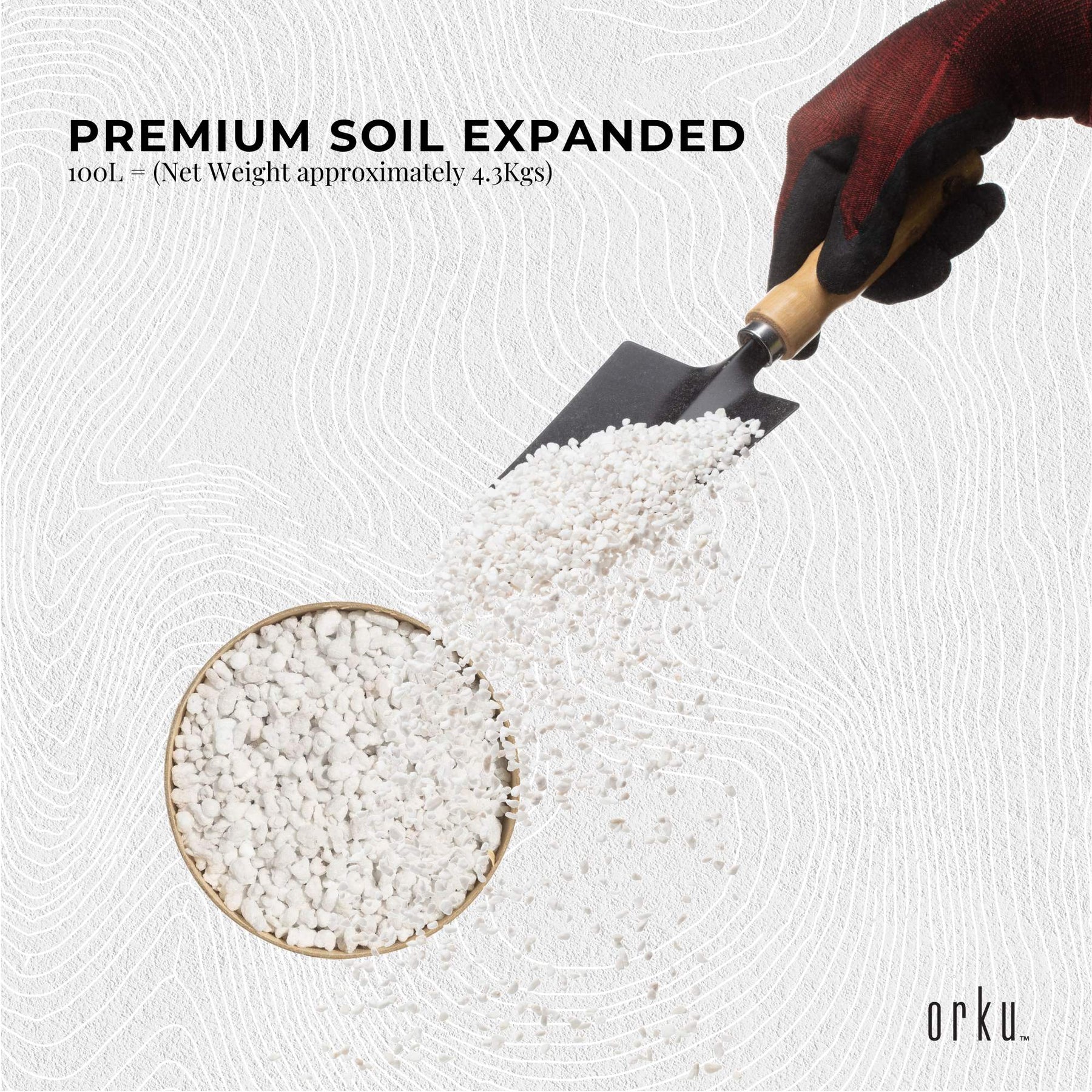 Orku Coarse Perlite Soil Additive Growing Medium - 100L
