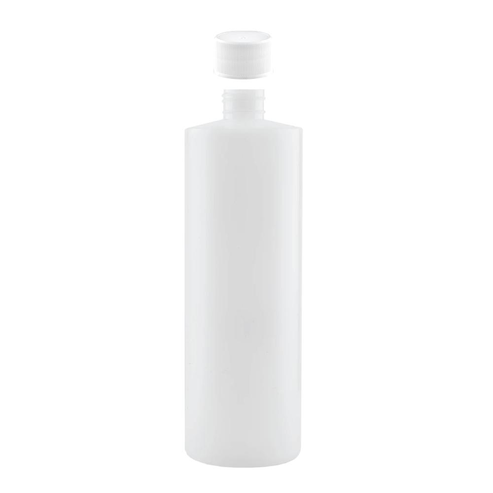 250ml Natural HDPE Round Bottle with 28/410 Cap - Food Grade Plastic Storage - SuperSaverAU - view 1