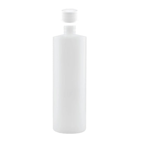 250ml Natural HDPE Round Bottle with 28/410 Cap - Food Grade Plastic Storage - SuperSaverAU - view 1