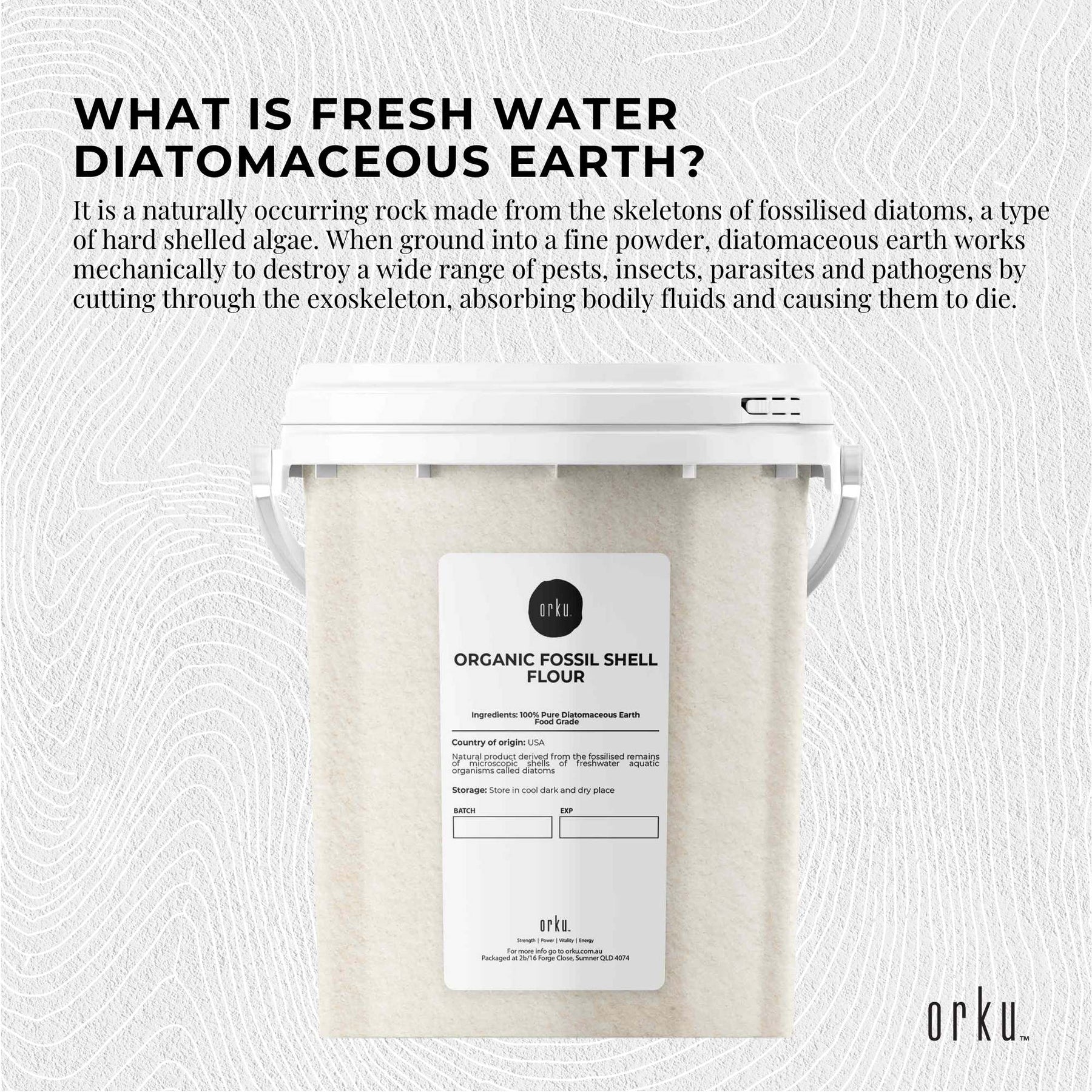 300g Organic Fine Food Grade Diatomaceous Earth Powder Fossil Shell Flour - SuperSaverAU - view 3