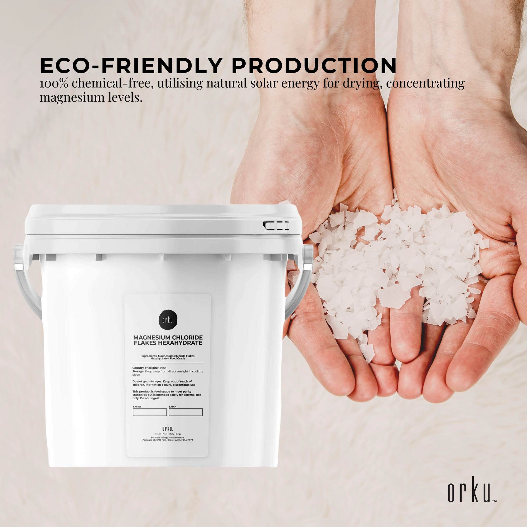 Magnesium Chloride Flakes 3.8kg Hexahydrate Organic USP Food Grade Salt Tub - SuperSaverAU - view 6