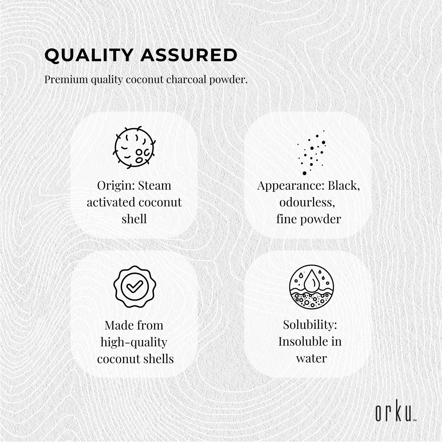 Orku 400g Activated Carbon Powder Coconut Charcoal Steam Activated Water Filtration - SuperSaverAU - view 8
