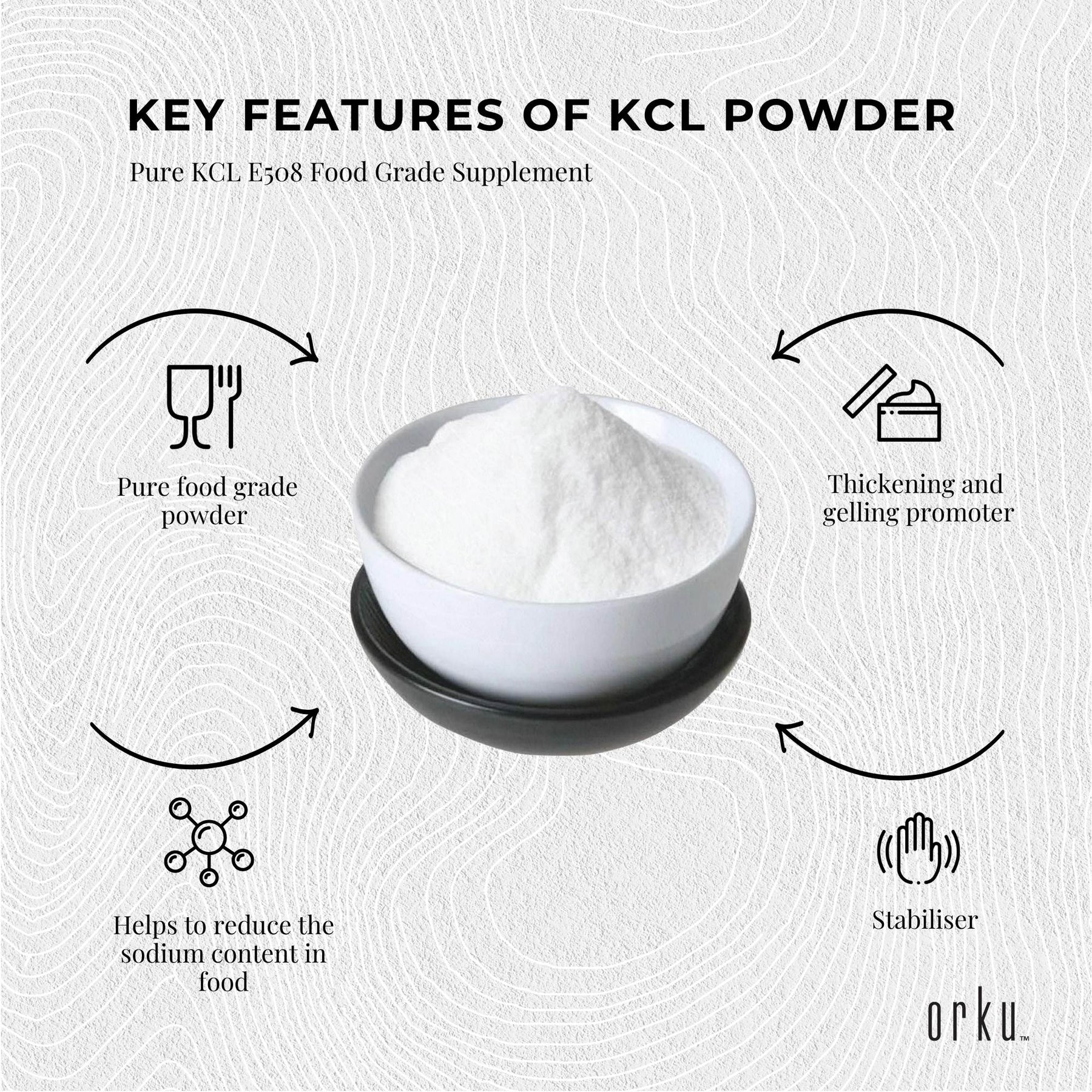 5Kg Potassium Chloride Powder Tub - Pure KCL E508 Food Grade Replacer - SuperSaverAU - view 5