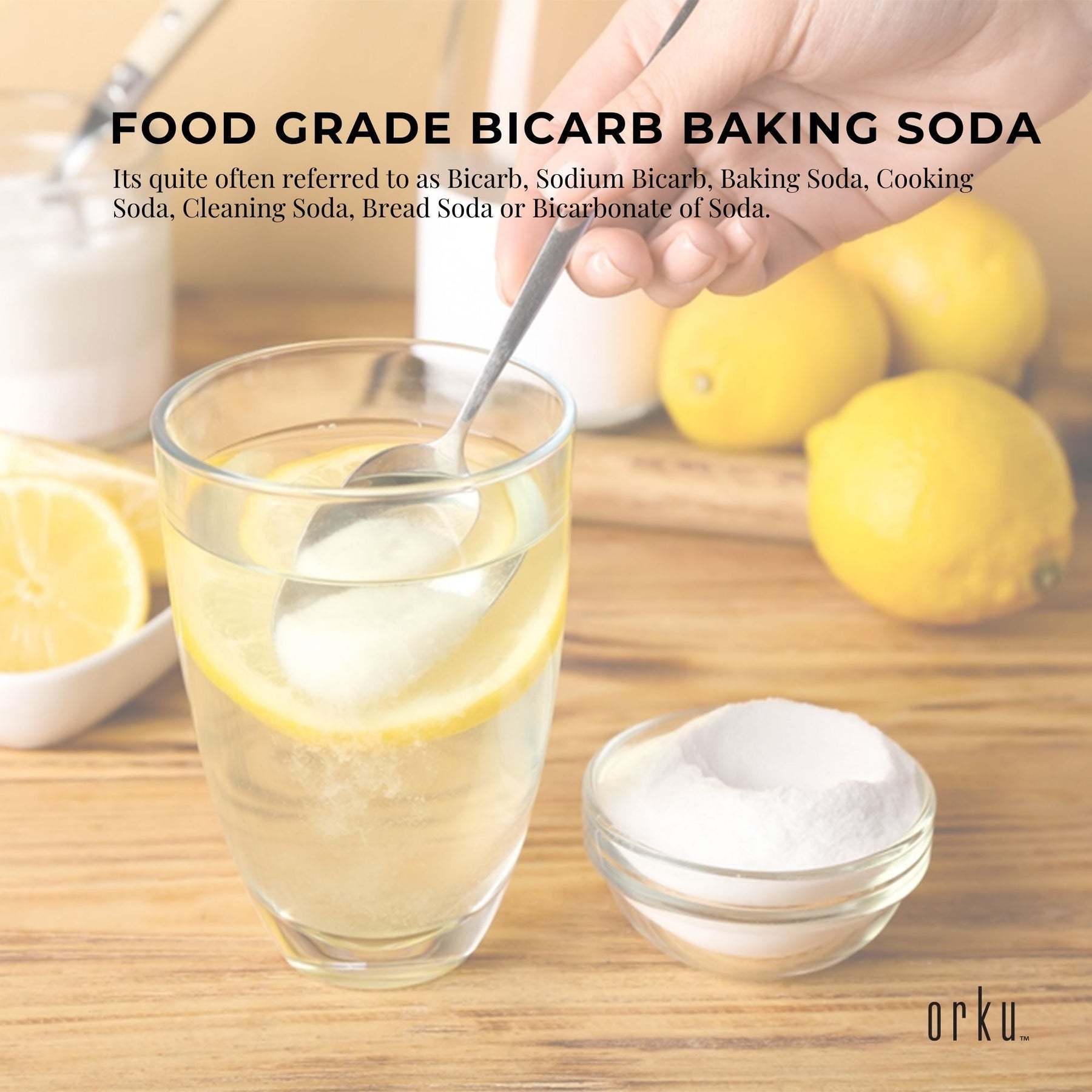 1.3Kg Sodium Bicarbonate Tub - Food Grade Bicarb Baking Soda Hydrogen Carbonate - SuperSaverAU - view 3