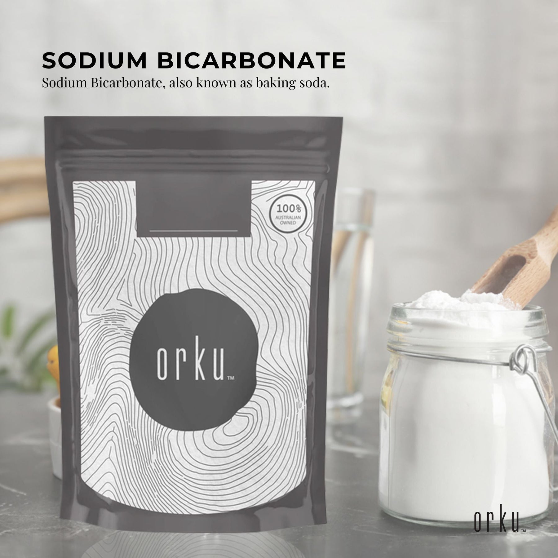 2Kg Sodium Bicarbonate - Food Grade Bicarb Baking Soda Hydrogen Carbonate Powder - SuperSaverAU - view 1