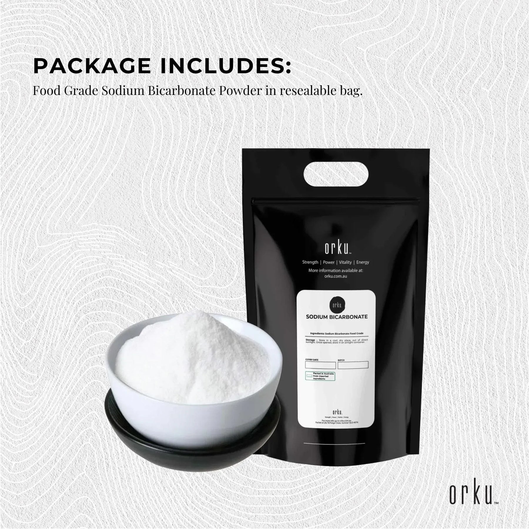 Australian Certified Food Grade Sodium Bicarbonate 20Kg - No Aluminium Bicarb