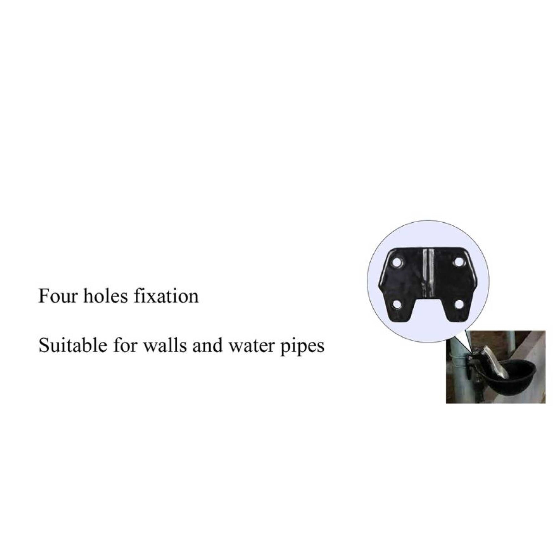 25cm Cast Iron Automatic Drinking Bowl for Cattle with Stainless Steel Tongue - SuperSaverAU - view 7