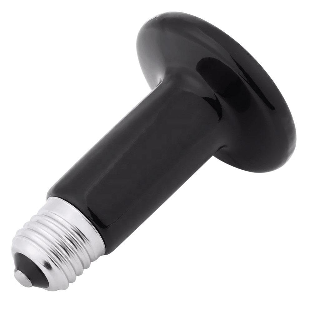 100W Ceramic Heat Emitter Lamp for Reptiles - Infrared Heat, E27, Black - SuperSaverAU - view 2