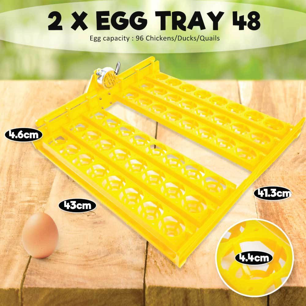 Premium Rooster Farms Automatic Electric Egg Incubator Kit - 96 Eggs