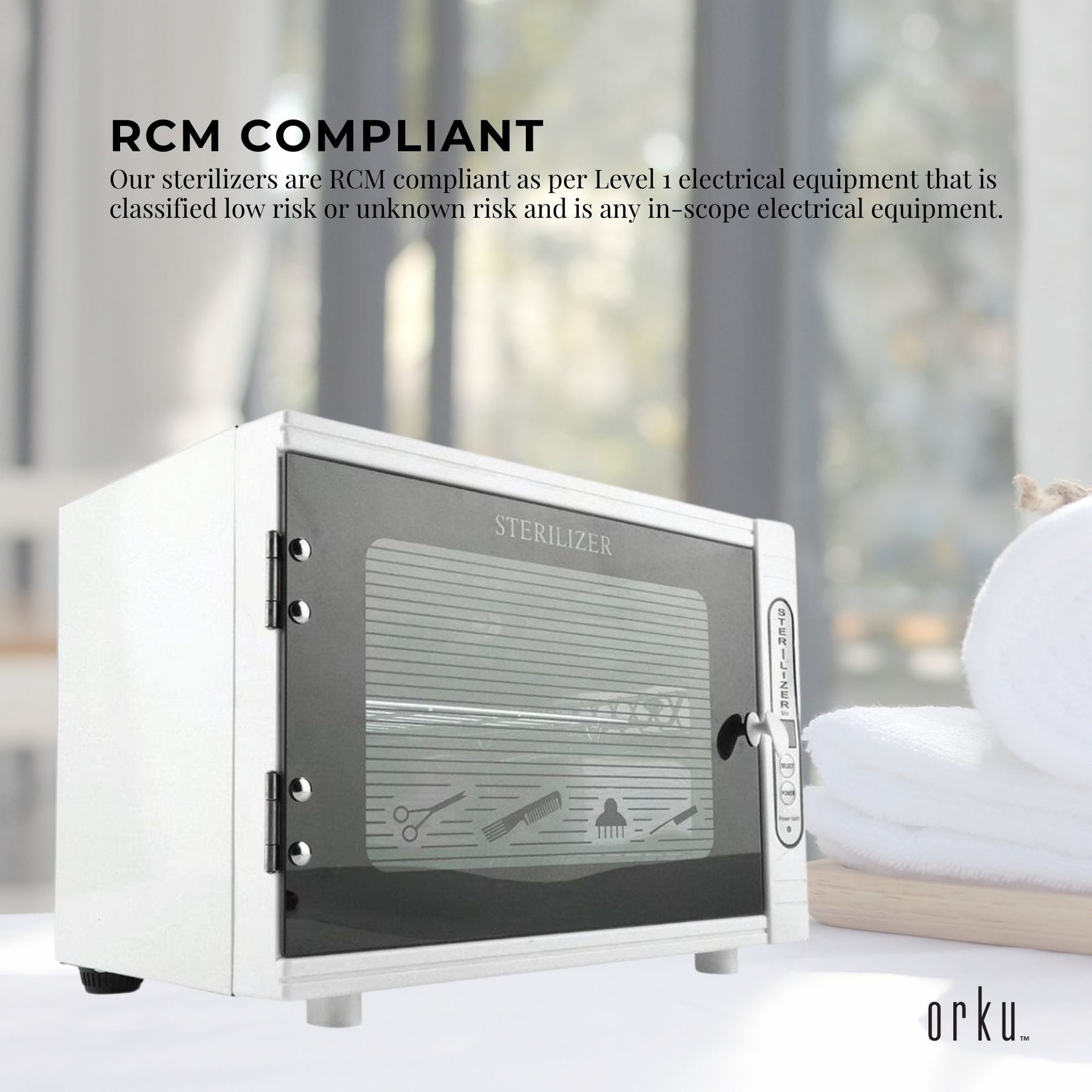 Orku 10L UV Steriliser Box Stainless Steel Interior Beauty Salon Equipment - SuperSaverAU - view 5