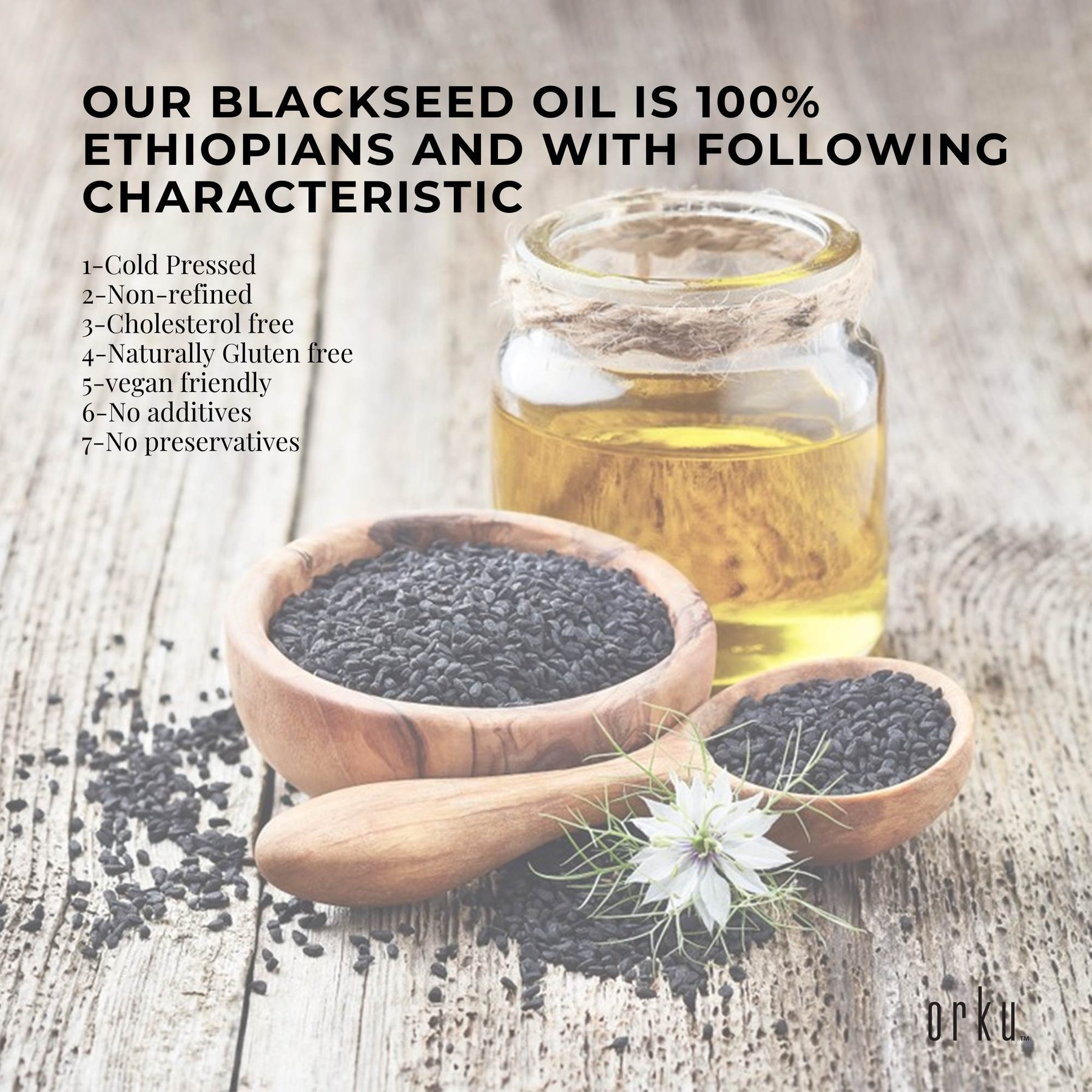 Orku 5L Pure Black Seed Oil - 100% Ethiopian Cold Pressed, Non-Refined, Vegan - SuperSaverAU - view 6