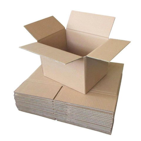 30x Small Cardboard Boxes 250x150x150mm - Lightweight, Easy Assembly - SuperSaverAU - view 1