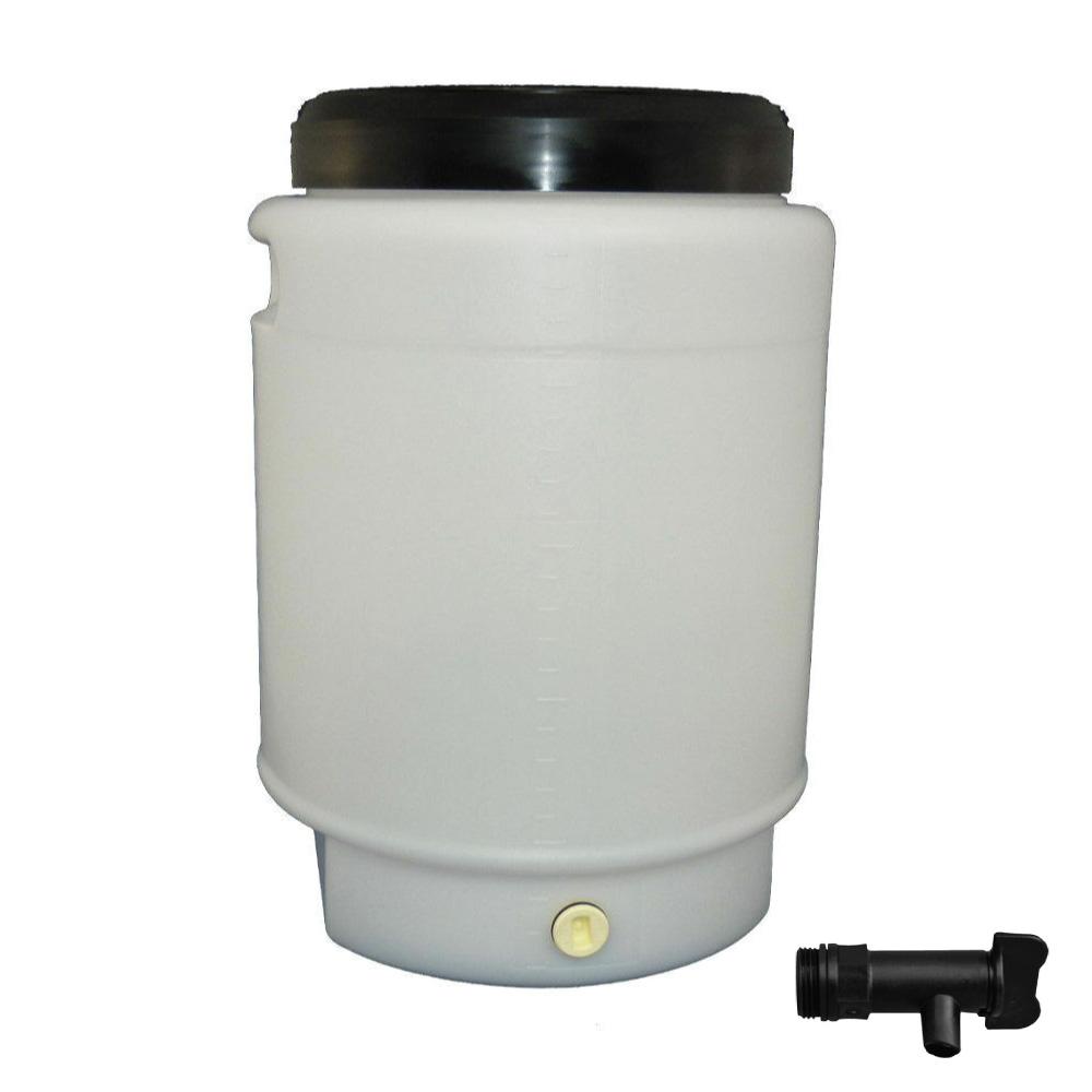 25L Fermenter Keg + Lid + Tap - HDPE Plastic Drum Food Grade Brewing Barrel - SuperSaverAU - view 1