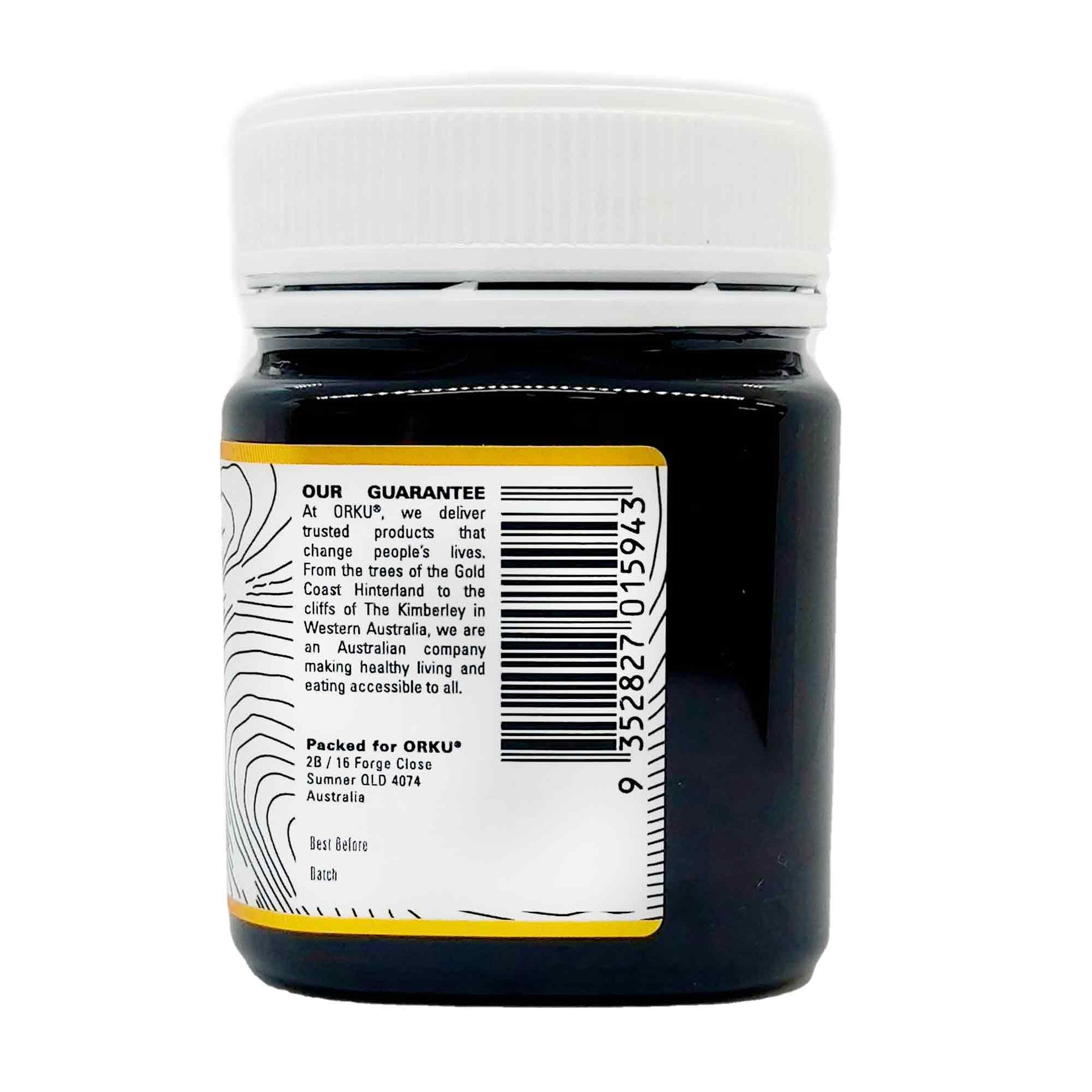 Orku 250g MGO 500+ Australian Manuka Honey - 100% Raw Natural Pure Jelly Bush