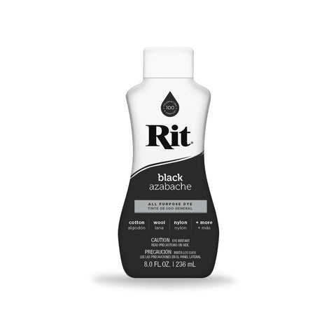Premium Rit All Purpose Liquid Fabric Dye - Black, 236ml