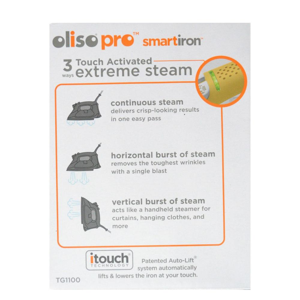 AU Plug Oliso Pro Iron iTouch Smart Technology Clothes Steamer Quilting TG1100 - SuperSaverAU - view 7