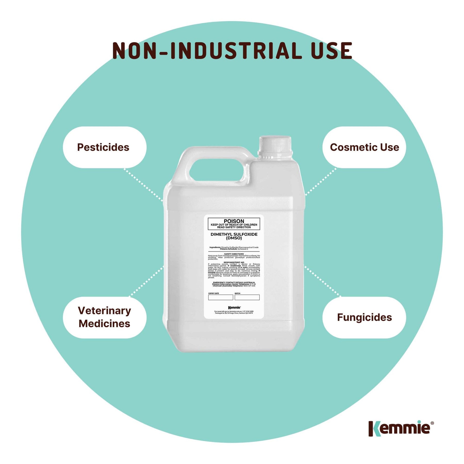 99.9% Pure DMSO Liquid Dimethyl Sulfoxide 5L Pharmaceutical Grade Solvent - SuperSaverAU - view 7