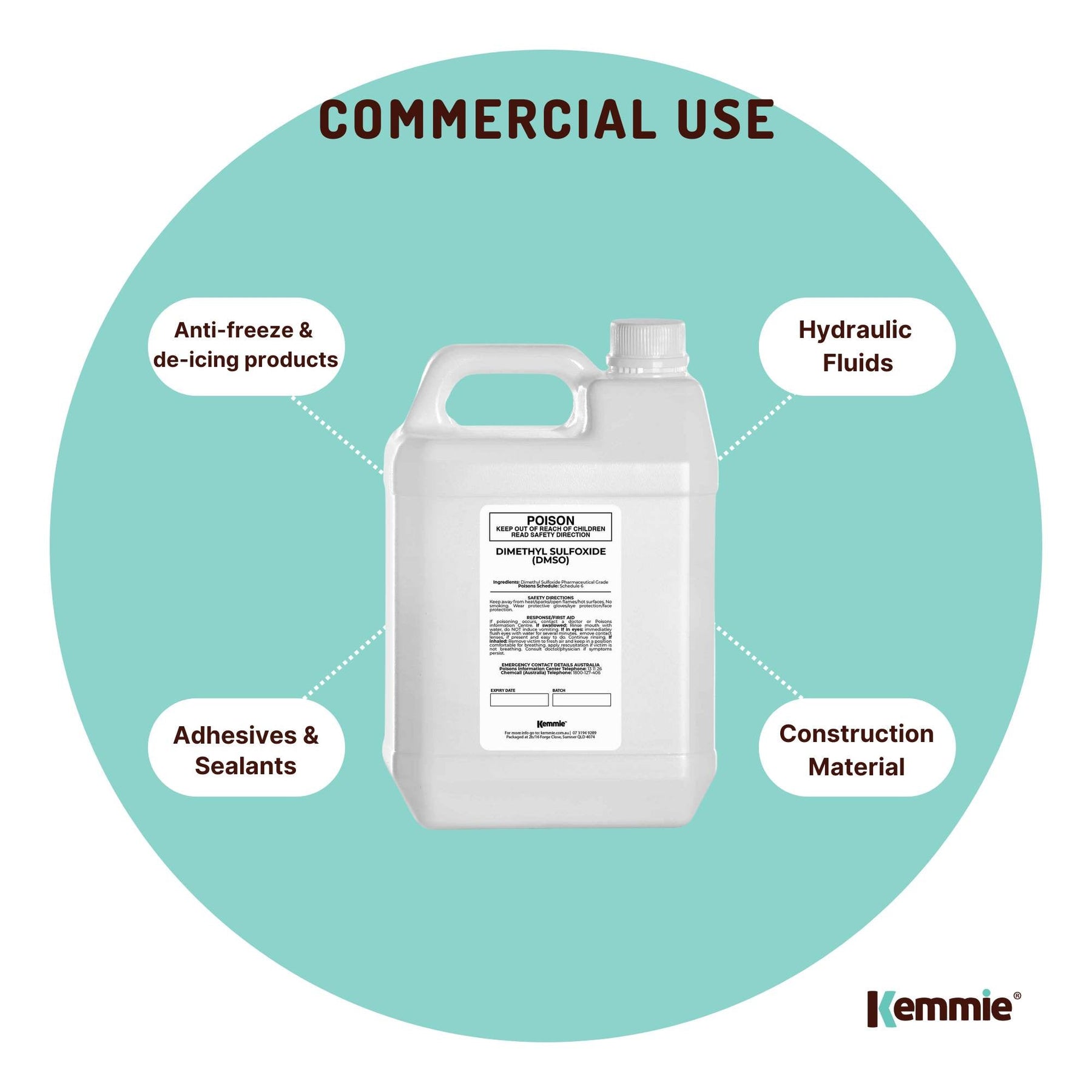 99.9% Pure DMSO Liquid Dimethyl Sulfoxide 5L Pharmaceutical Grade Solvent - SuperSaverAU - view 9
