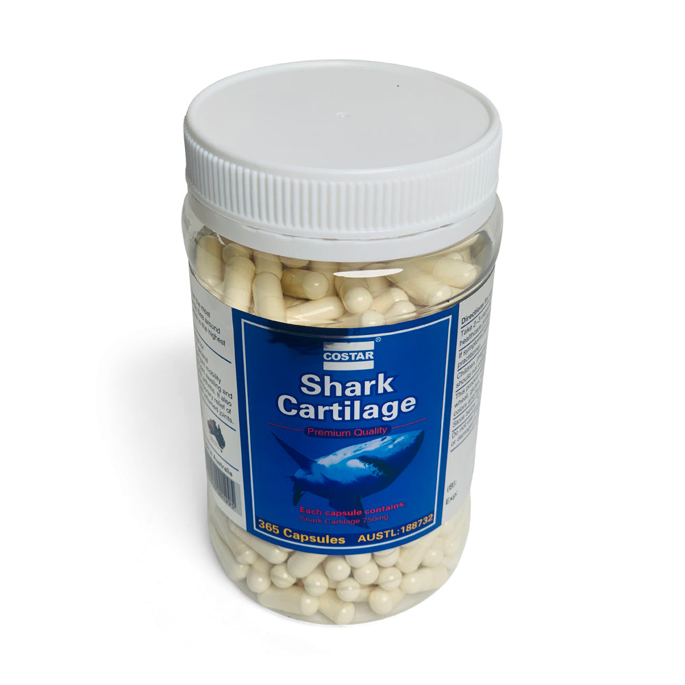 Costar Shark Cartilage 750mg 365 Capsules Joint Health Anti-Inflammatory Supplement - SuperSaverAU - view 3