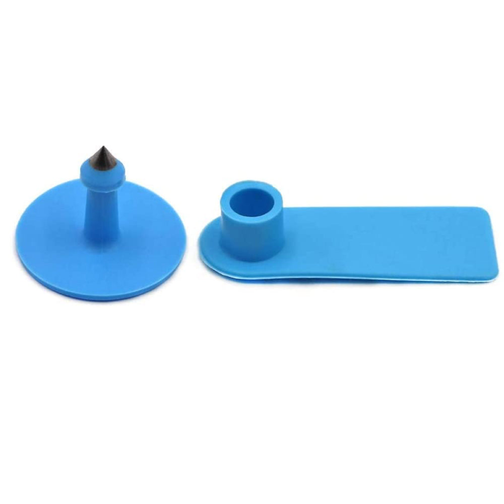 Cattle Ear Tags 5x2cm Set - 100 Small Blue Blank Livestock Labels - SuperSaverAU - view 2