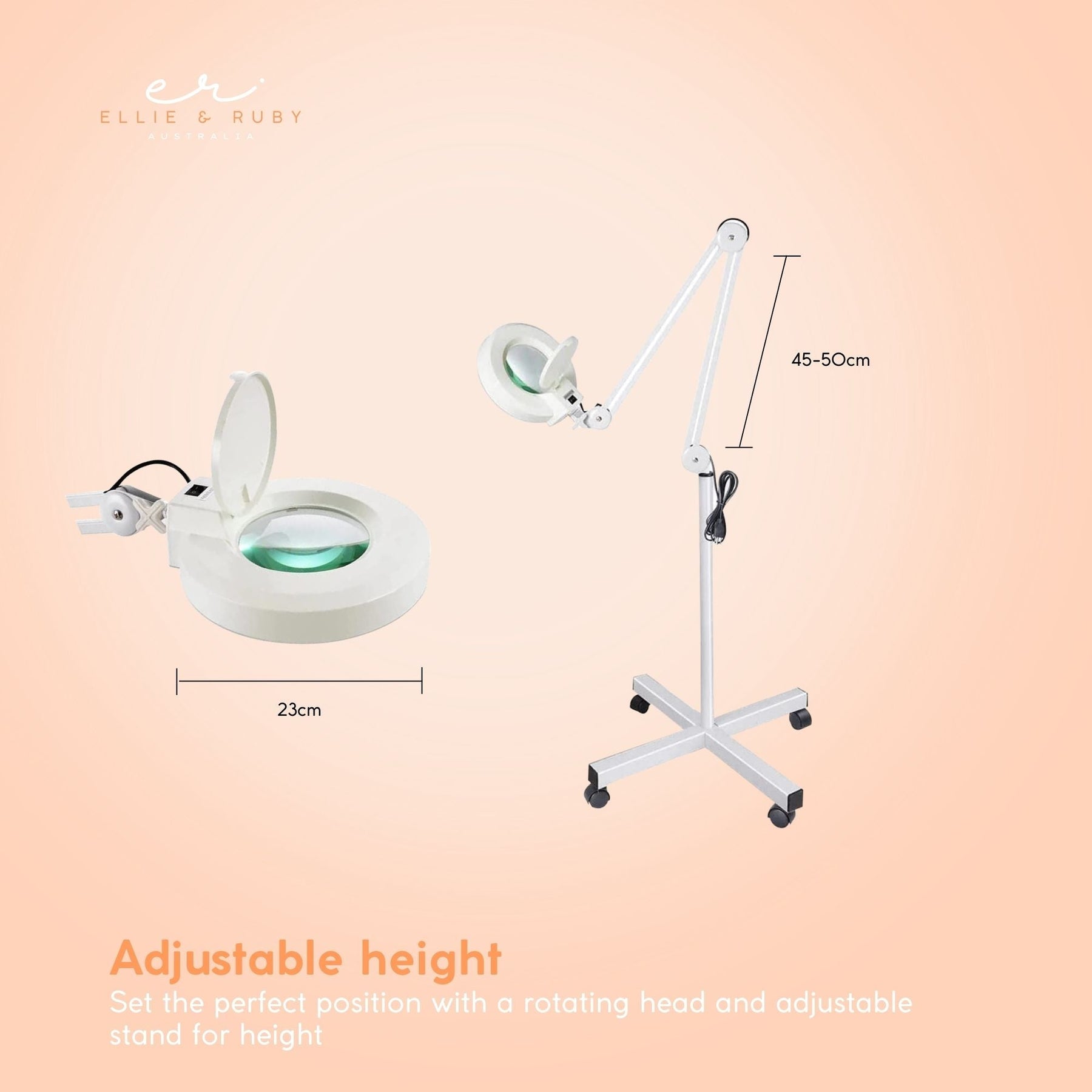 5x Magnifying Lamp Fluorescent Salon Light Glass Beauty Floor Stand Magnifier - SuperSaverAU - view 3