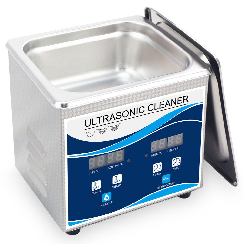 1.3L Digital Ultrasonic Cleaner Jewelry Ultra Sonic Bath Degas Parts Cleaning - SuperSaverAU - view 3