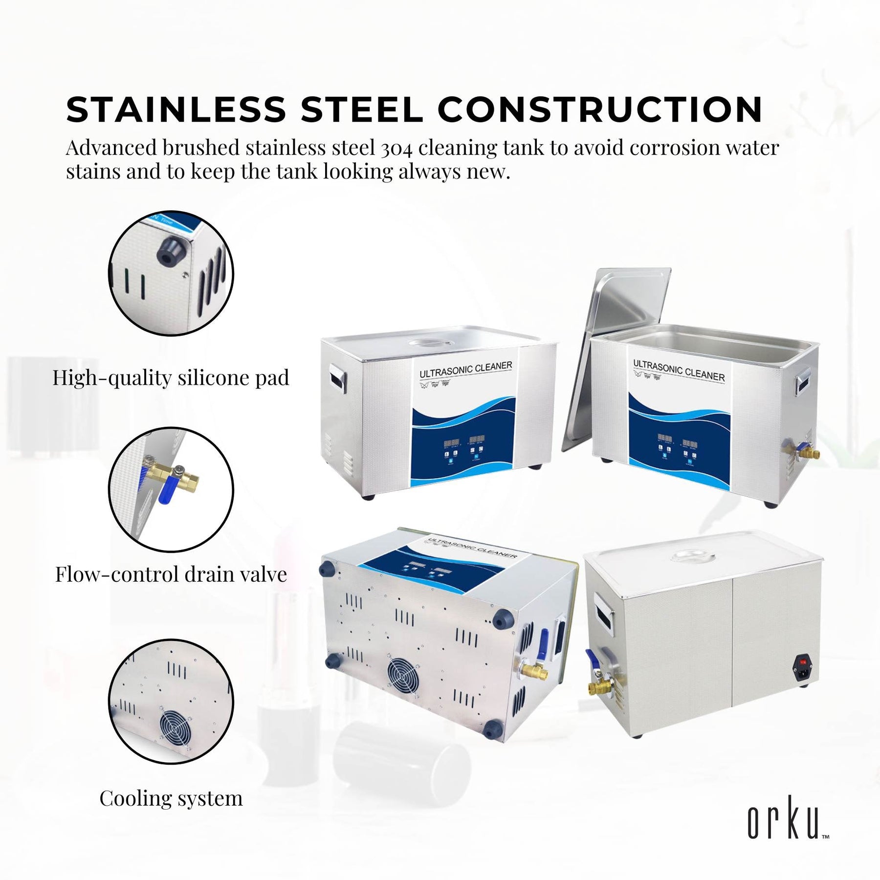 Premium 30L Digital Ultrasonic Cleaner with Degas Function 40kHz