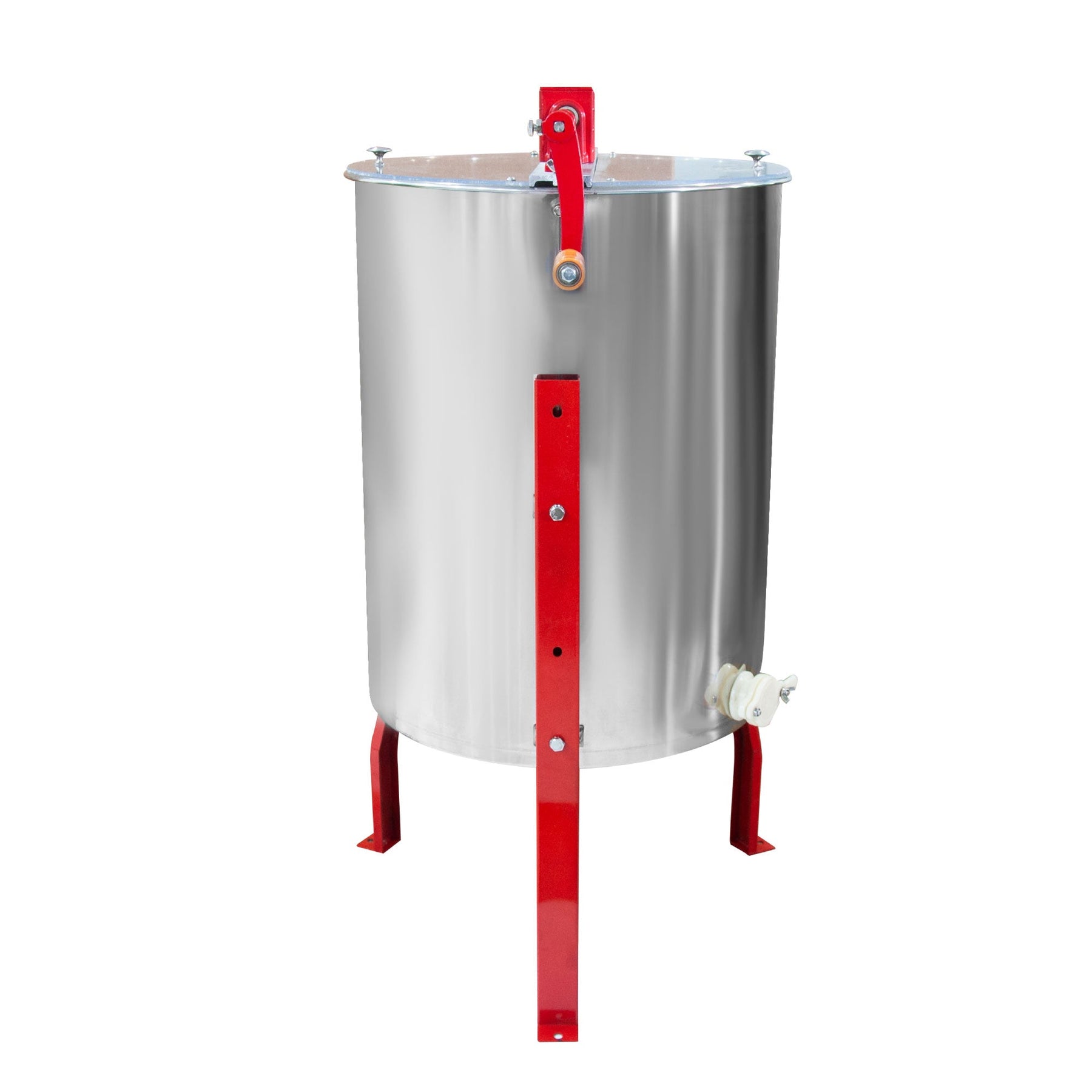 3 Frame Stainless Steel Honey Extractor Manual Spinner with Acrylic Lids - SuperSaverAU - view 2