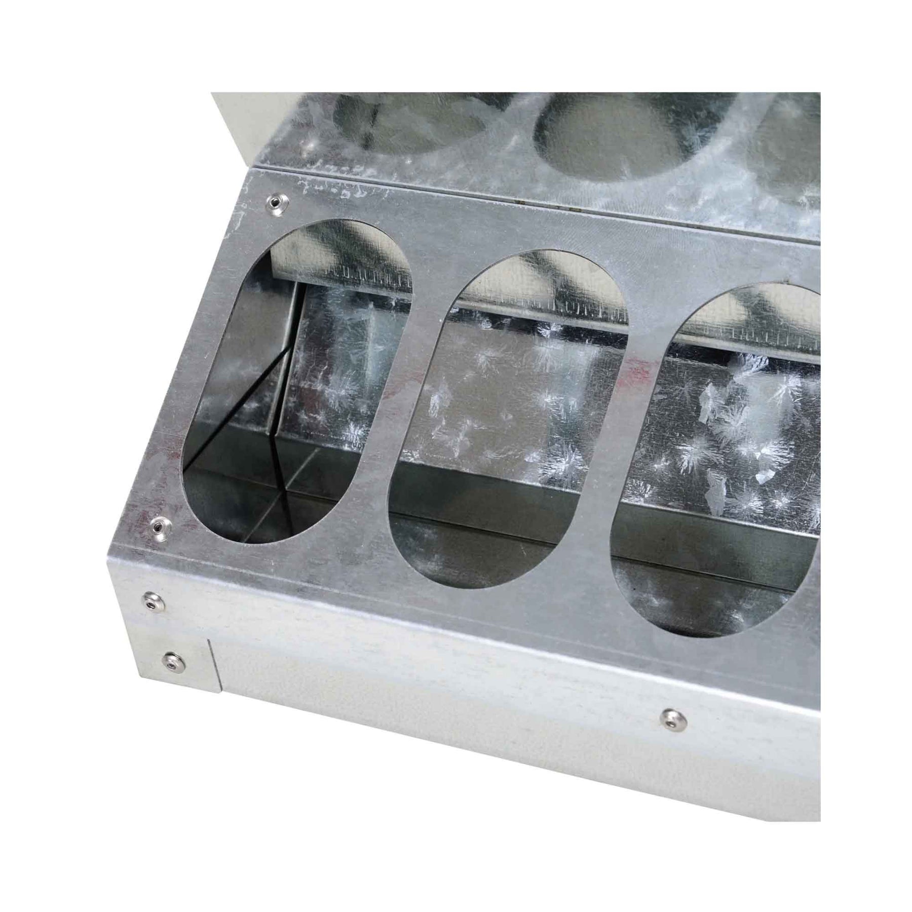 Galvanised Steel 10kg Automatic Chicken Feeder Trough - Rust-proof, Self Feed - SuperSaverAU - view 3