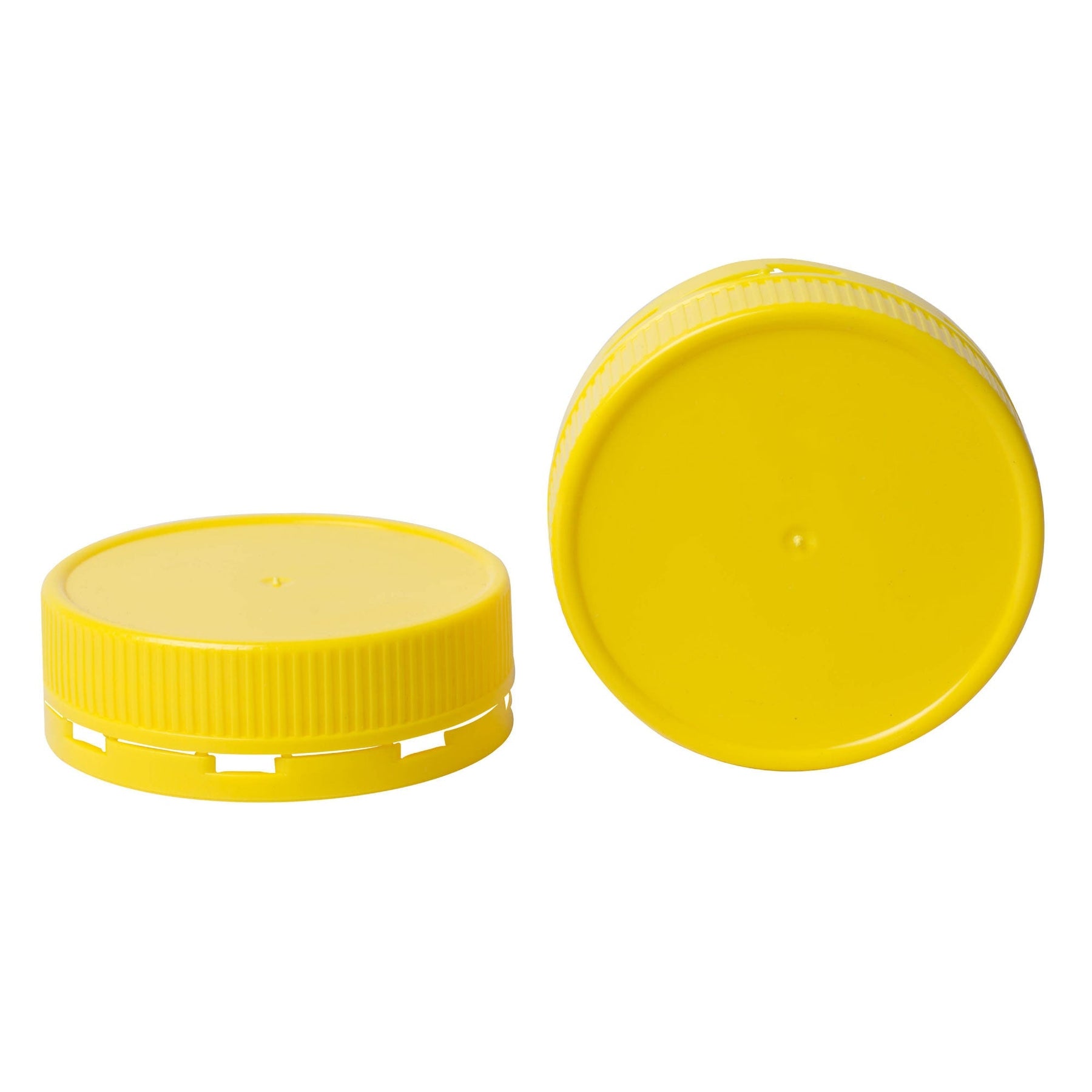 Square Clear Plastic Food Grade Jars 500g with Yellow Tamper Evident Lids - 10 Pack - SuperSaverAU - view 3