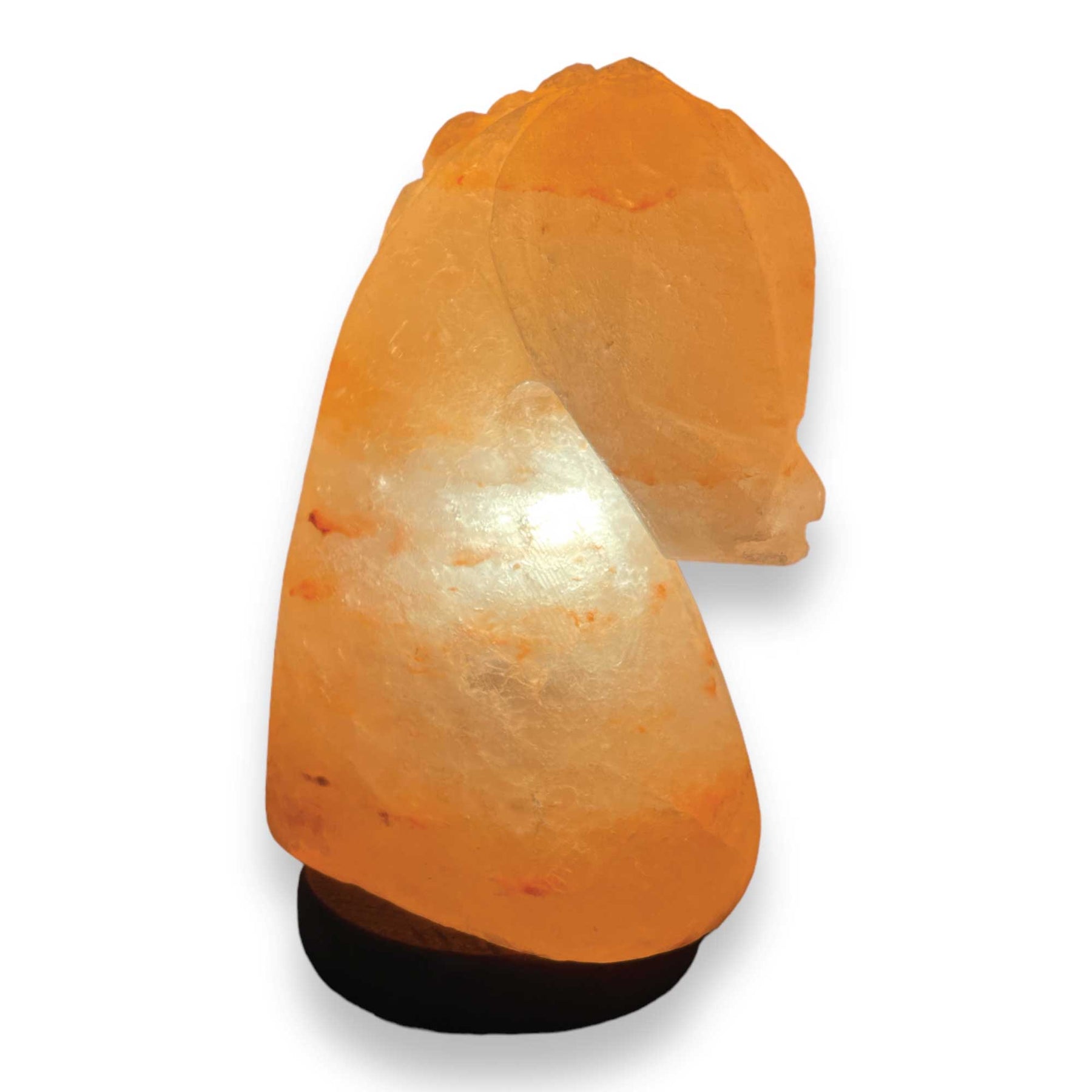 Himalayan Pink Salt Lamp - Chess Knight Shape, 3kg-3.5kg, 12V Light Bulb - SuperSaverAU - view 1