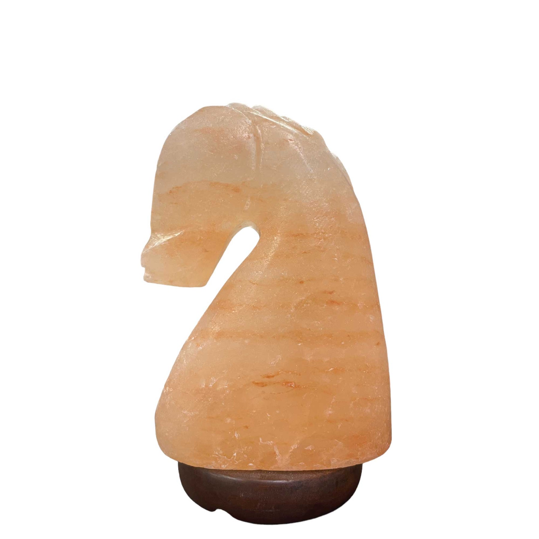 Himalayan Pink Salt Lamp - Chess Knight Shape, 3kg-3.5kg, 12V Light Bulb - SuperSaverAU - view 7