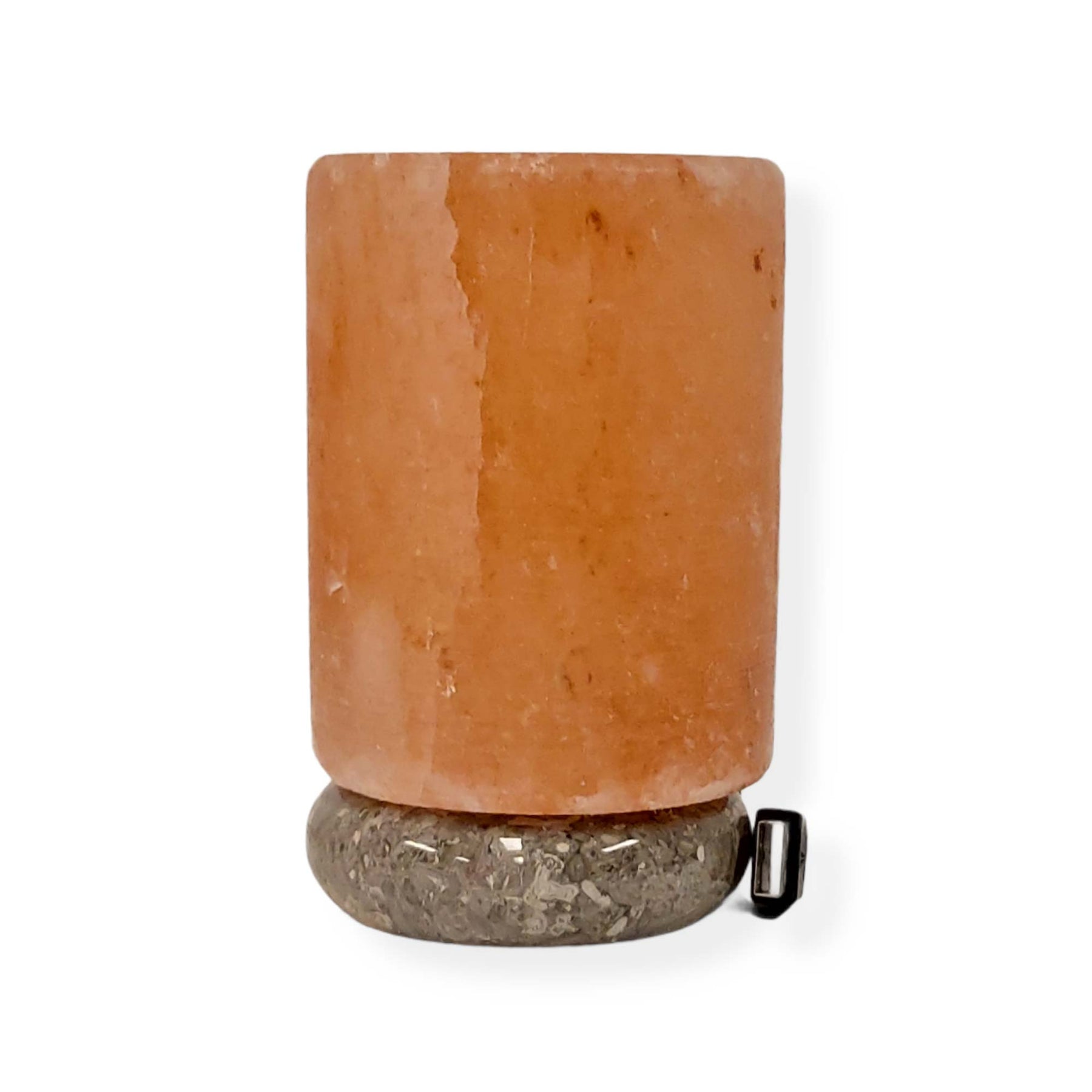 Himalayan Salt Collective USB Cylinder Pink Salt Lamp 1.5 Kgs 11cm LED Light - SuperSaverAU - view 8
