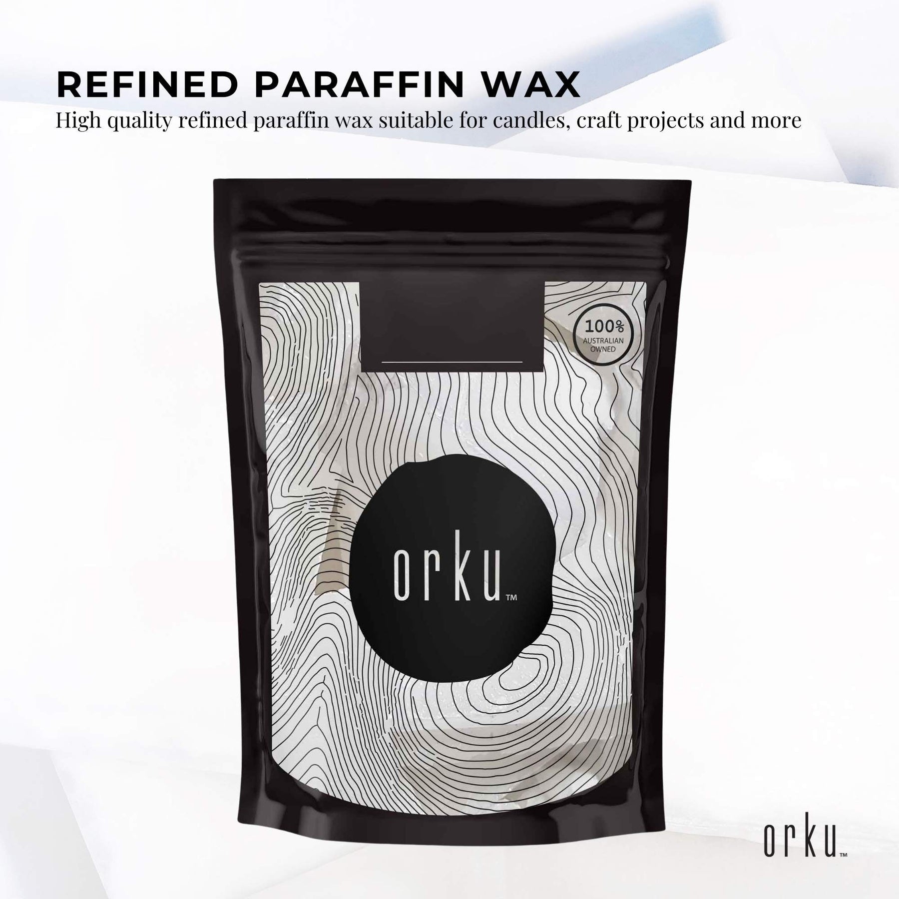 1Kg Paraffin Wax - Refined Unscented Chunks for Candle & Craft Projects - SuperSaverAU - view 2