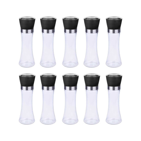 180ml Glass Salt or Pepper Grinder - Adjustable Ceramic Core, Ergonomic Design - SuperSaverAU - view 1