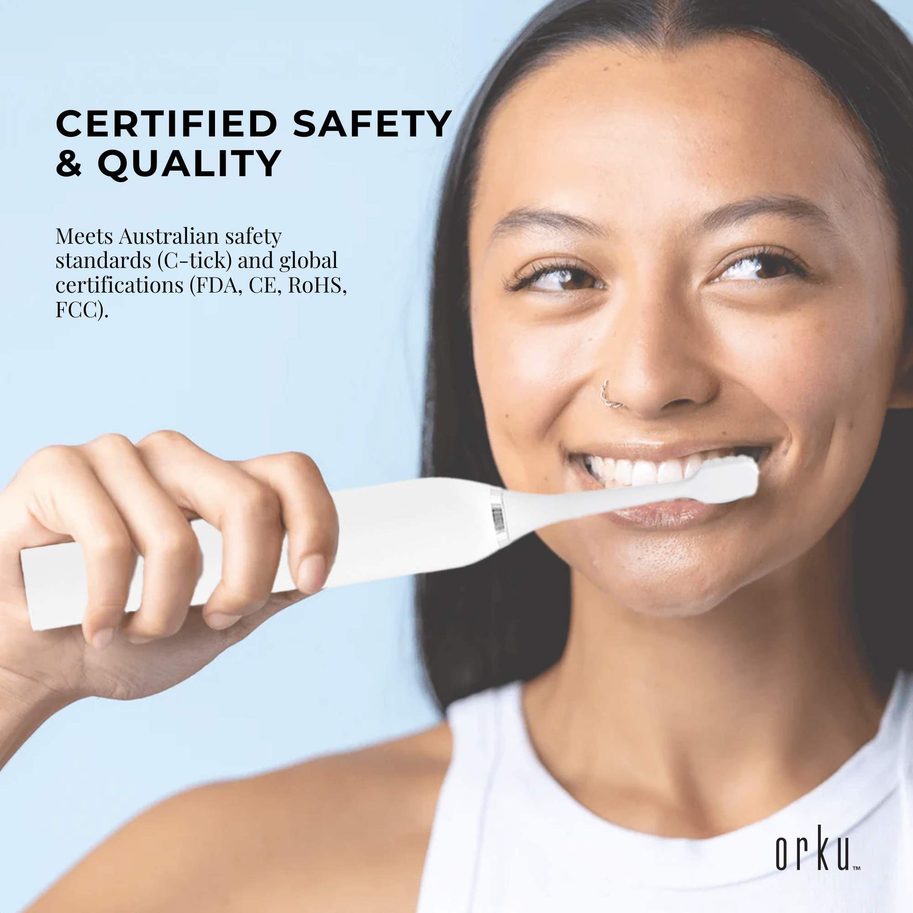 Bewellaero White Sonic Electric Toothbrush Waterproof USB Rechargeable 5 Modes - SuperSaverAU - view 5