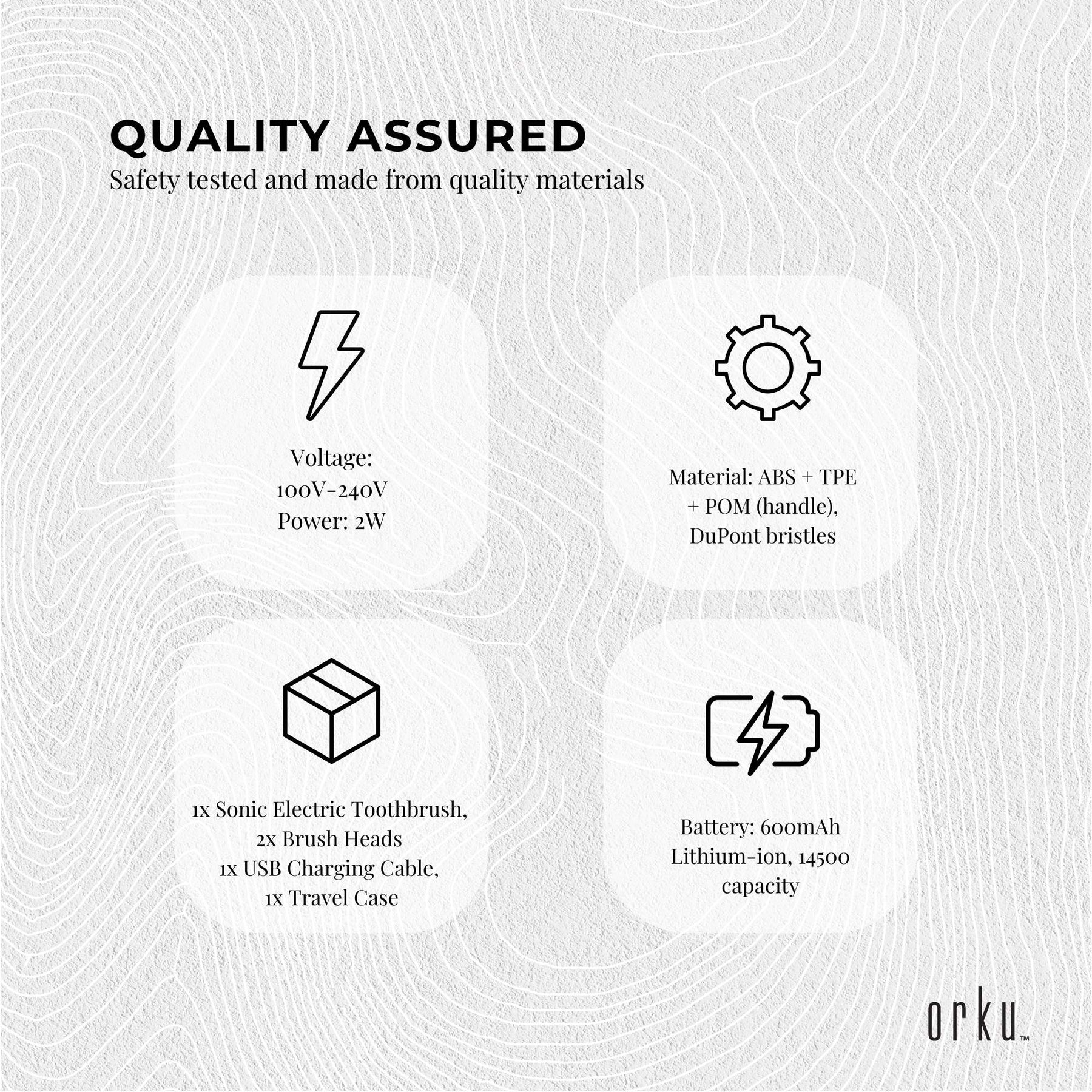 Bewellaero White Sonic Electric Toothbrush Waterproof USB Rechargeable 5 Modes - SuperSaverAU - view 9