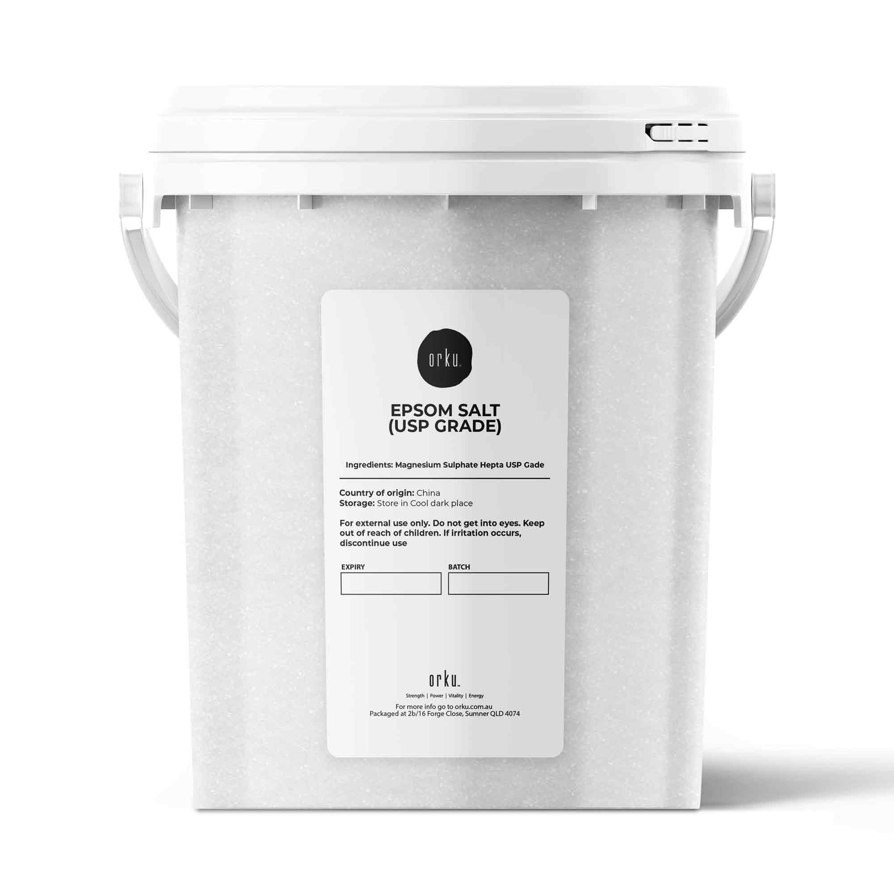 Orku 1.3Kg Epsom Salt Tub - USP Grade Magnesium Sulfate Body Bath Salts - SuperSaverAU - view 1