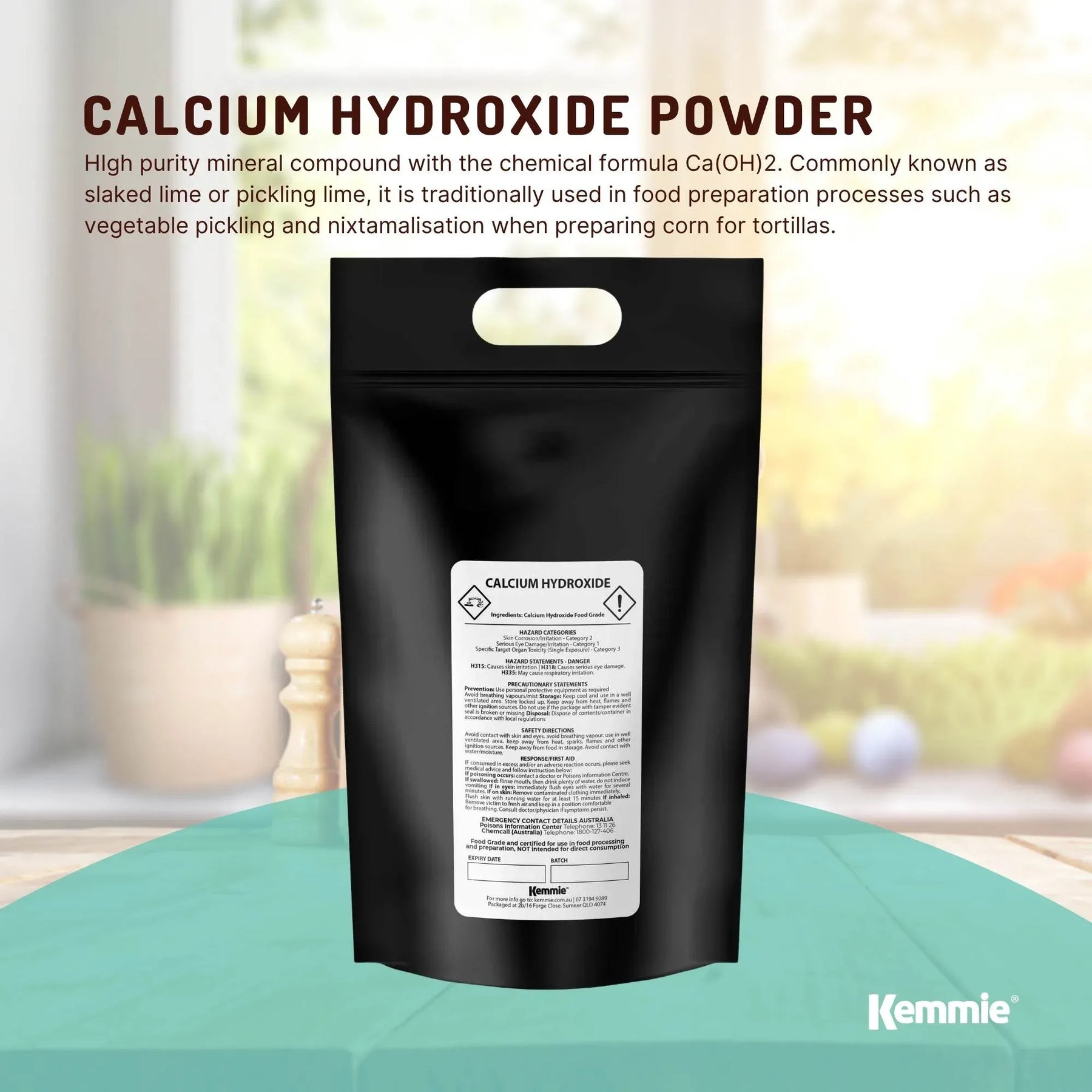 Bulk 20Kg Food Grade Calcium Hydroxide Powder FCC Hydrated Slaked Pickling Lime