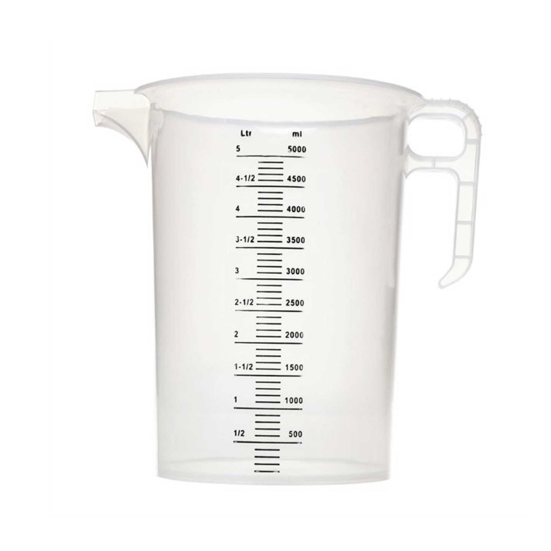 Pro-Jug 5L Measuring Jug - Heavy Duty Clear Plastic, Food Grade, BPA Free - SuperSaverAU - view 1