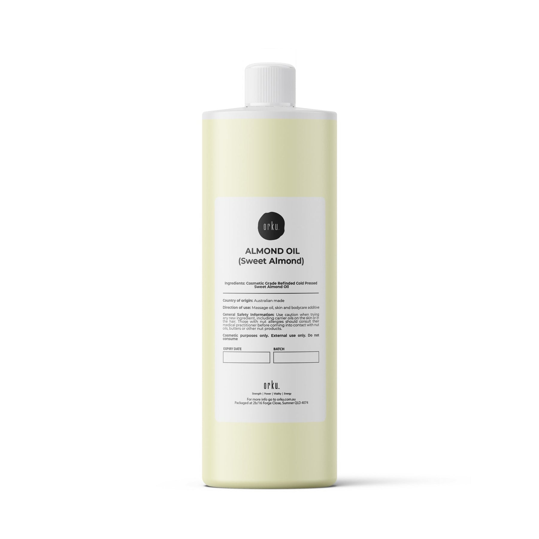 500ml Sweet Almond Oil Cosmetic Grade 100% Pure Natural Skin Face Hair Massage - SuperSaverAU - view 1