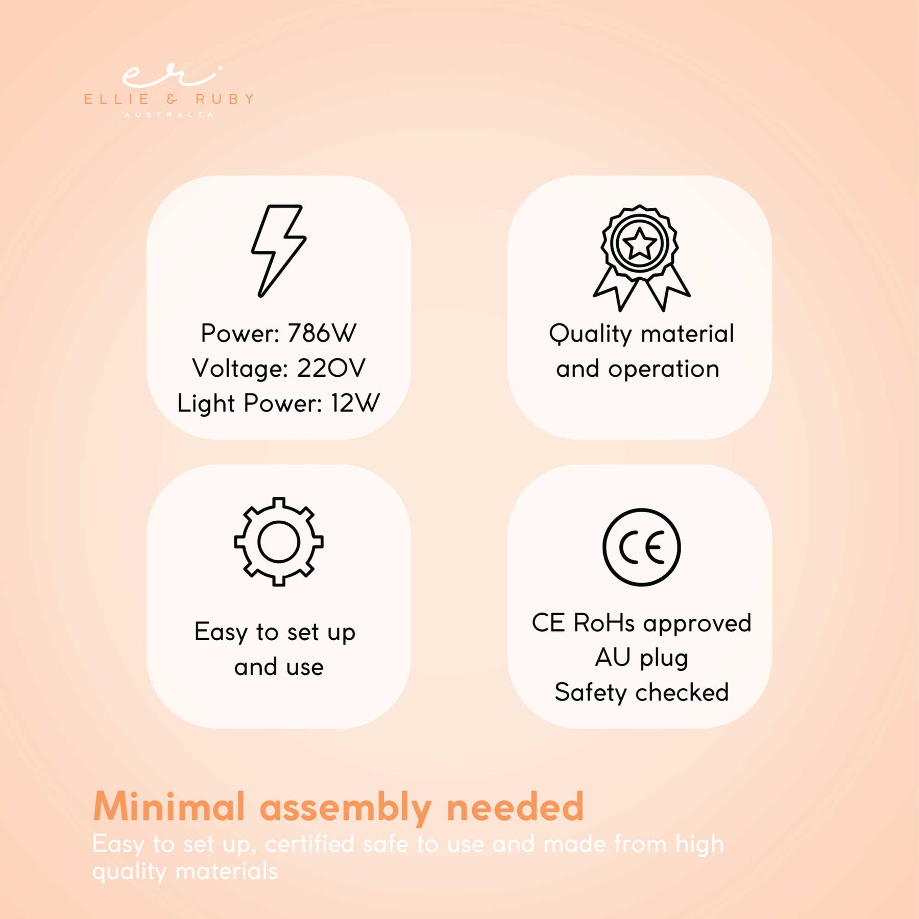 Ellie & Ruby 2-in-1 Facial Steamer with 2.5x Magnifying Lamp Adjustable Height - SuperSaverAU - view 5