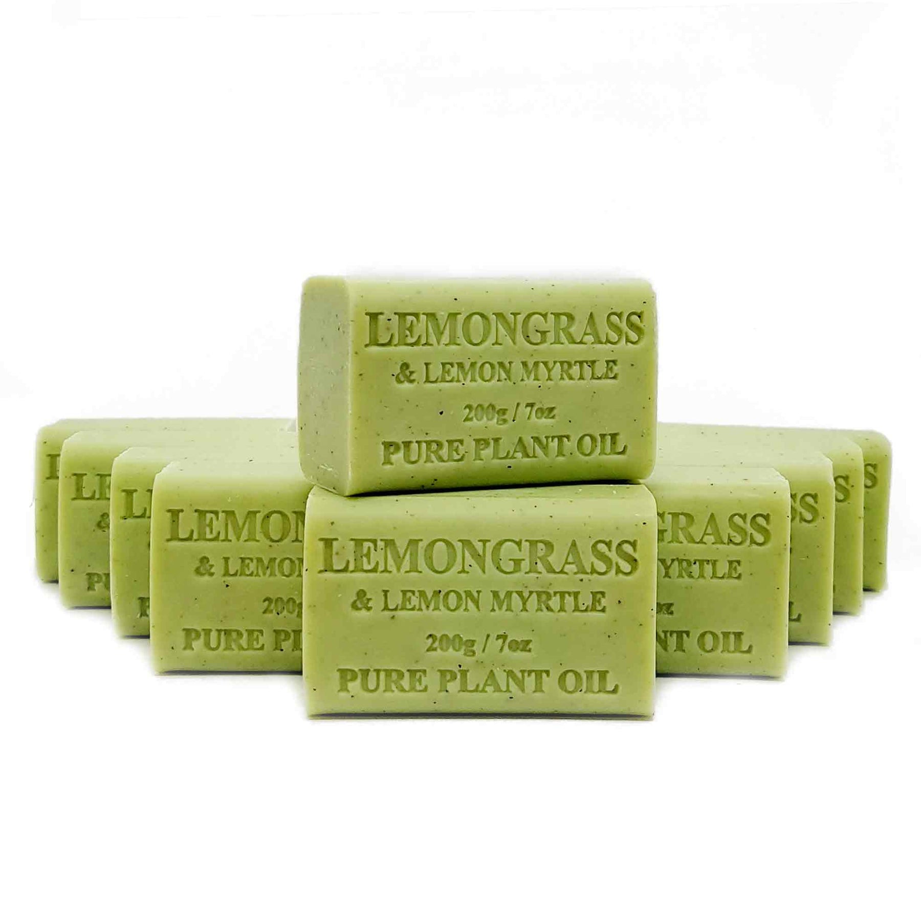 Premium Australian Plant Oil Soap Bars 200g 10 Pack Lemongrass Lemon Myrtle