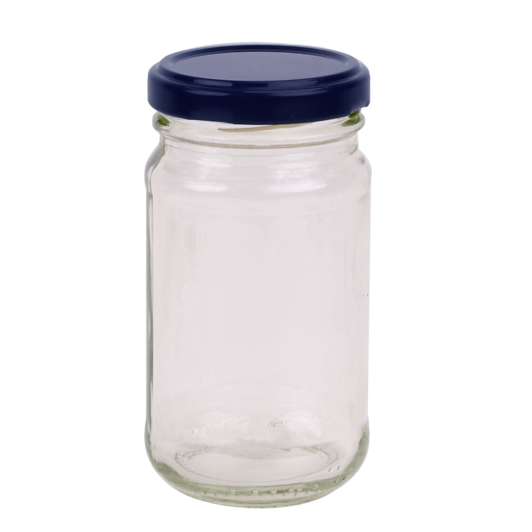 375ml Flint Glass Jars with Black Metal Twist Lids - 12 Pack for Food Storage - SuperSaverAU - view 2