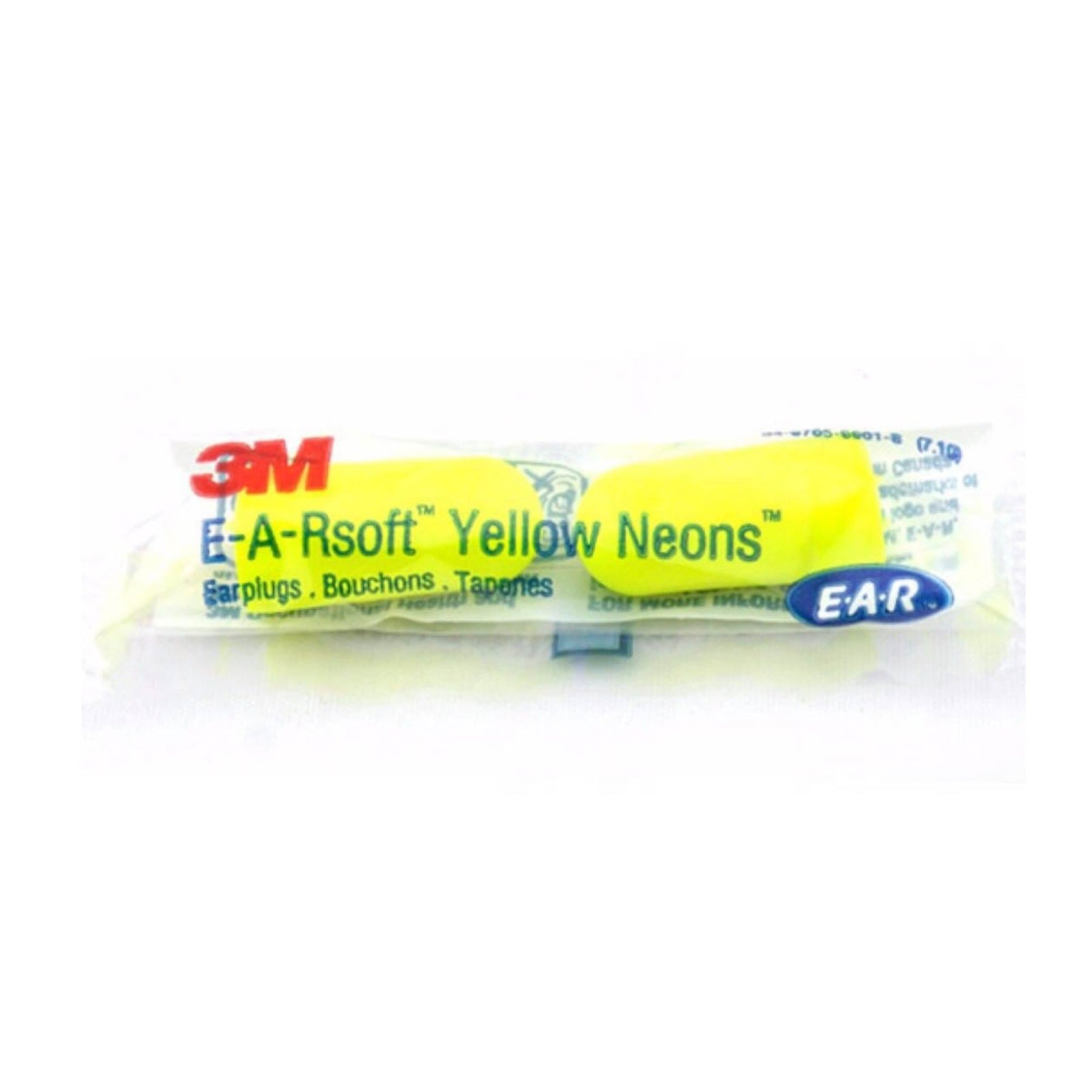 3M E-A-Rsoft Yellow Neons Uncorded Foam Earplugs - 200 Pairs