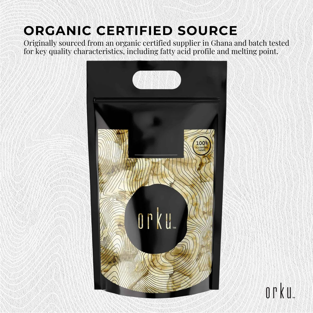 Orku Organic Unrefined Shea Butter 10kg Raw African Karite Chunks for Skin and Hair