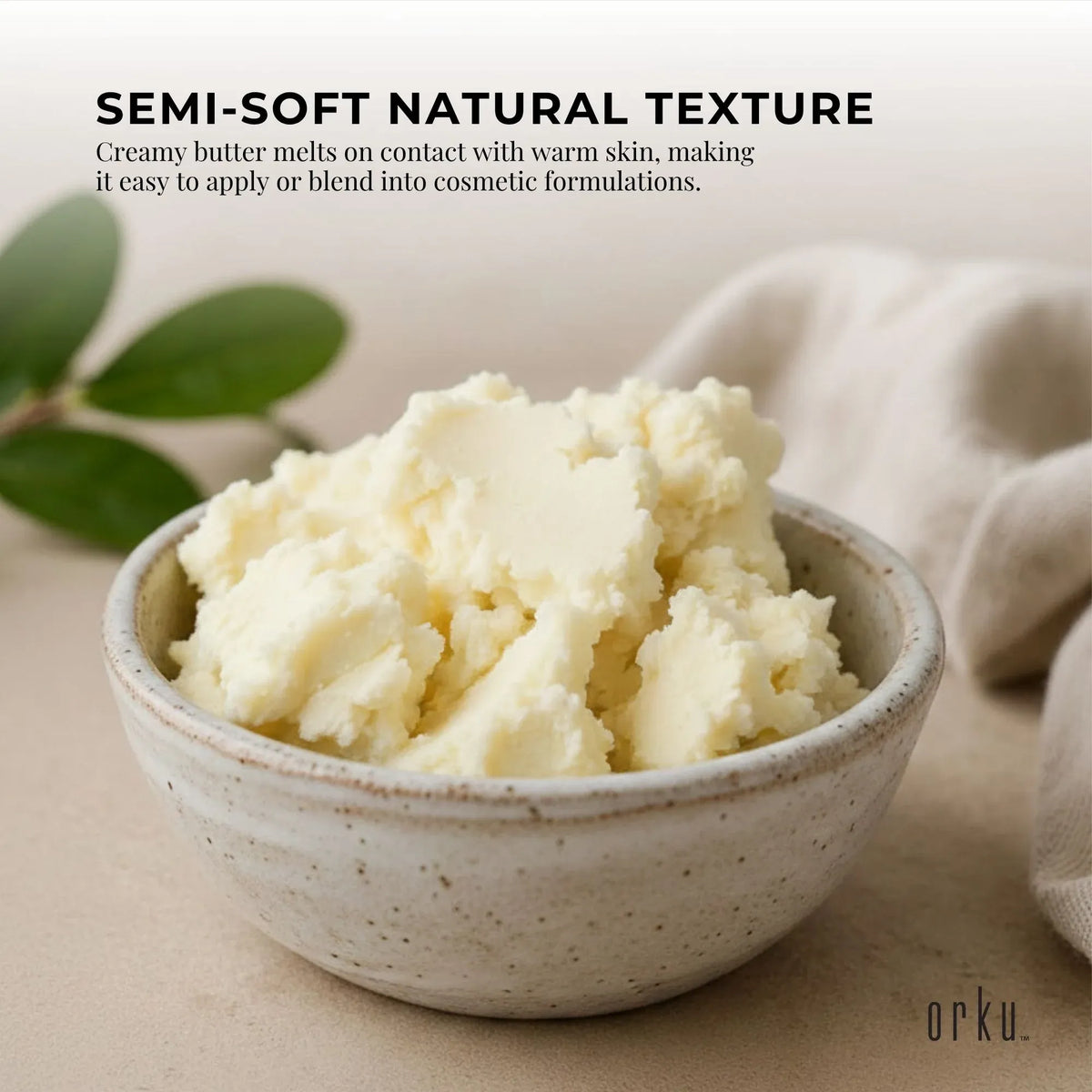 Orku Organic Unrefined Shea Butter 10kg Raw African Karite Chunks for Skin and Hair
