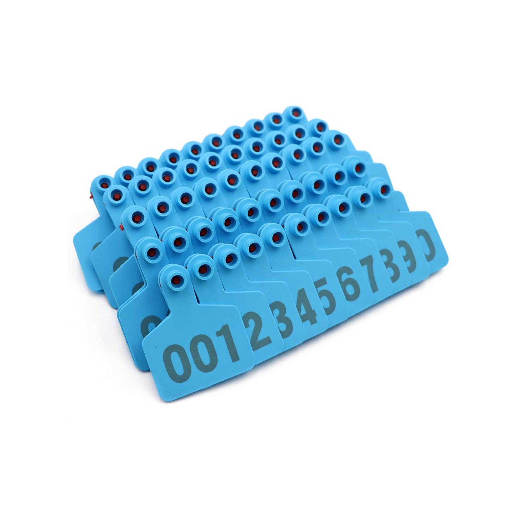 Blue Small Ear Tags 100 Pack - Numbered 5x4cm for Goats, Pigs, Livestock - SuperSaverAU - view 3