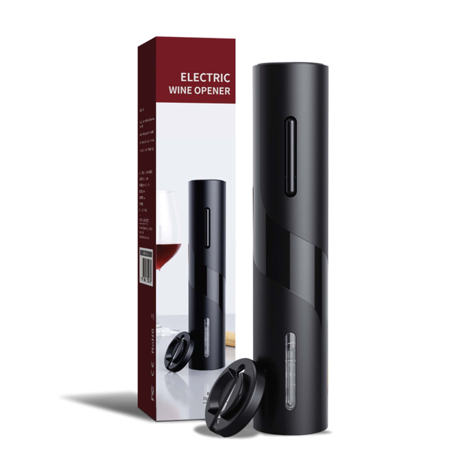Electric Wine Opener Tool - Automatic Cordless Corkscrew with Foil Cutter, 23cm - SuperSaverAU - view 1