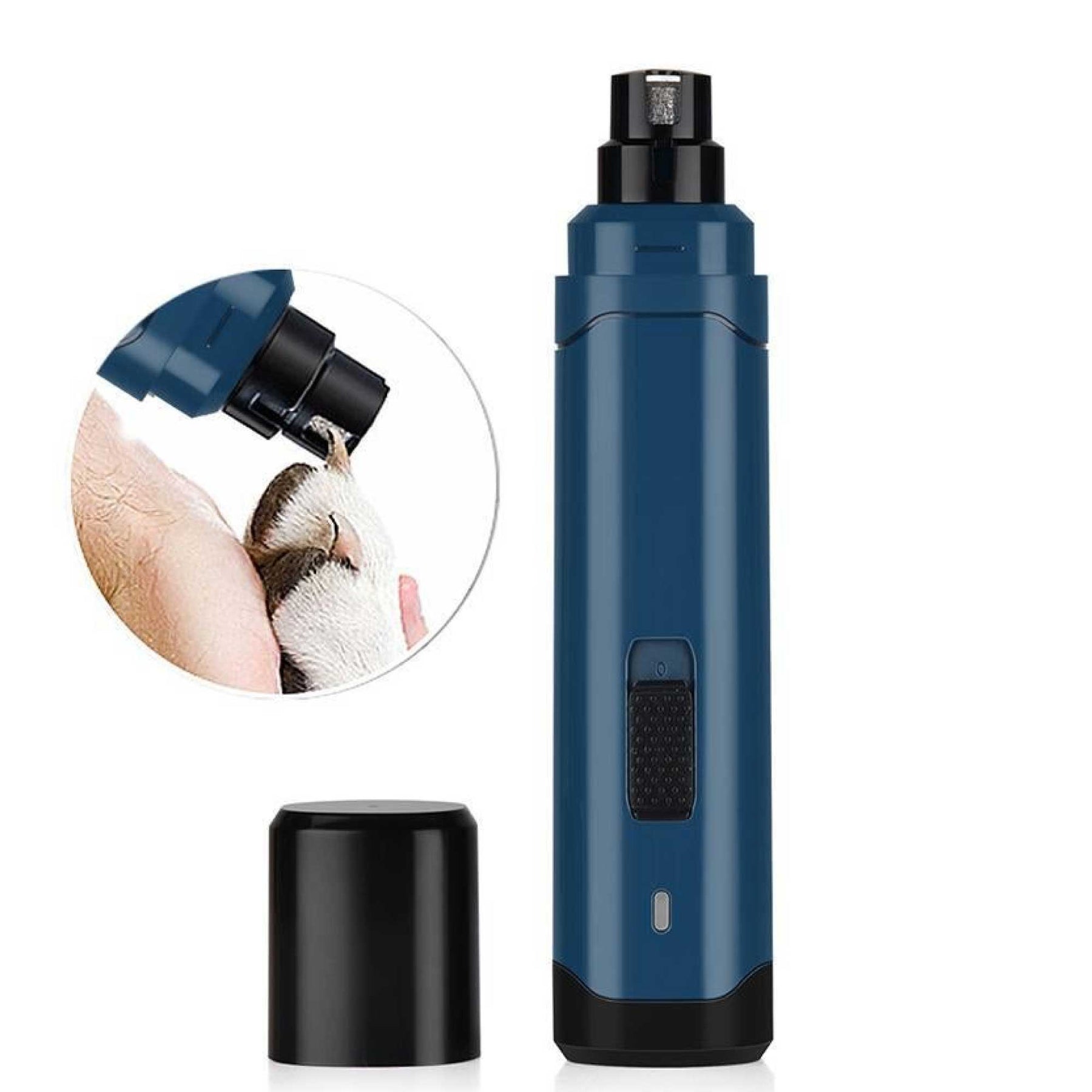 Professional Pet Nail Grinder - LED Light, 2-Speed, Rechargeable, Cordless, Blue - SuperSaverAU - view 13